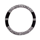Leopard Print Plush Car SUV Steer Wheel Cover Decoration 15''/38cm Uni QQV
