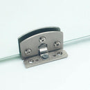 Thickness Wall Mounted Zinc Alloy Glass Door Hinges Clamps Screws 8-10mm