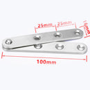Stainless Steel 4x Brushed 360 Degree Rotatable Door Pivot Hinge One-Word Hinge