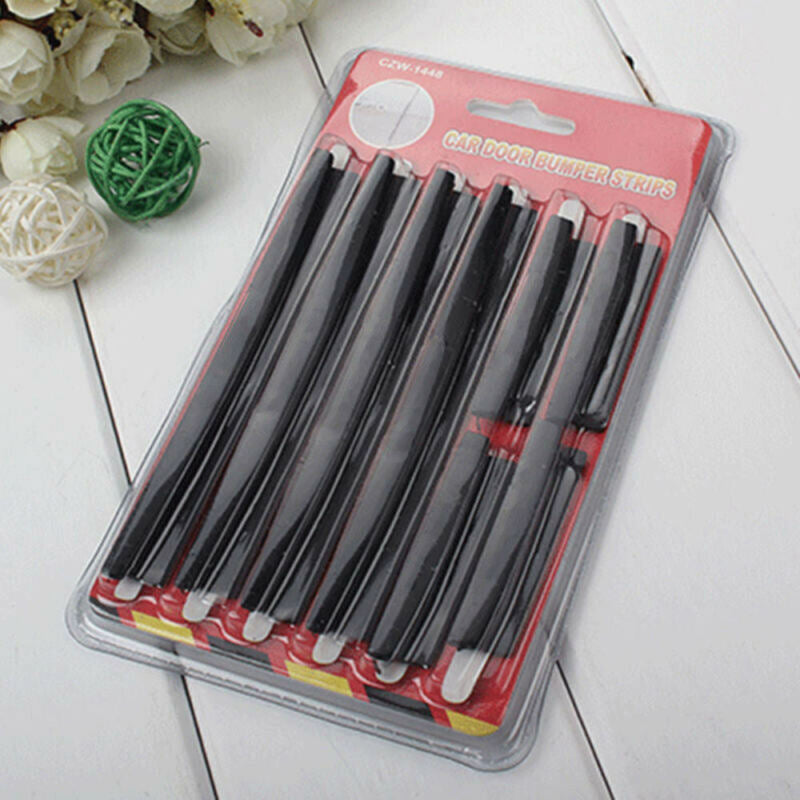 8pcs Car Door Edge Guards Trim Moldings Protection Strip Scratch Protector Set