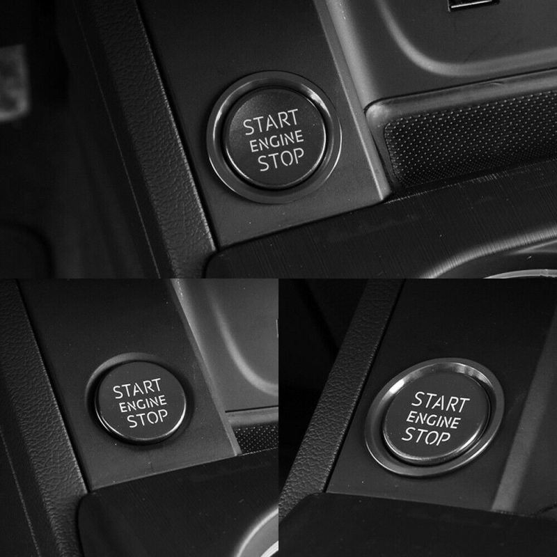 Start Stop Engine Push Button Switch Cover Fit Audi A4 A6 Q5 Q7 A5 A7 A8 BLACK
