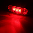 4Pcs 3LED Truck Trailer Side Marker Indicators Light Clearance Lamp Red 12V-24V