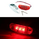 4Pcs 3LED Truck Trailer Side Marker Indicators Light Clearance Lamp Red LKO