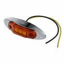 4x Waterproof Amber Yellow 3LED Side Marker Lights for Trailer Truck VFJ