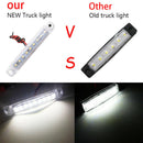 10Pcs White 9 SMD LED Truck lights led side Car Truck Bus Marker Light 12V 24V