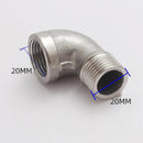3x Female x Male street Elbow Threaded Pipe Fitting Stainless Steel 201 zxc