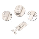 2x 4 Inch Latch Door Slide Catch Lock Stainless Steel Bolt Latch Barrels Home