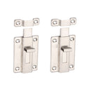 2x 4 Inch Latch Door Slide Catch Lock Stainless Steel Bolt Latch Barrels Home