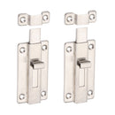 2x 4 Inch Latch Door Slide Catch Lock Stainless Steel Bolt Latch Barrel DEH OIX