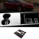 1Set Cup Holder & Center Console Car Mat Liner Accessories for Tesla JDD