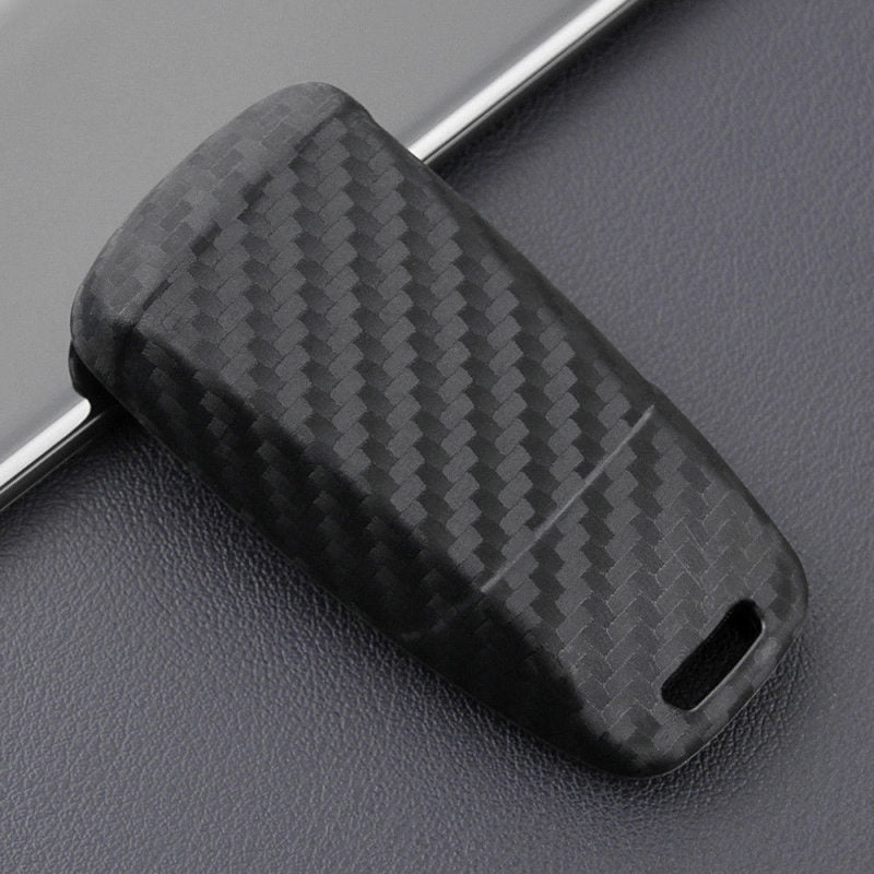 Matte Carbon Fiber Look Smart Car Key Case Holder Protector For Audi Access vc