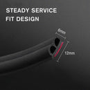 2x 5M B Trim Rubber Strip Universal Car Door Edge Seal Weather-strip 12*6mm