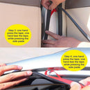 2x 5M B Trim Rubber Strip Universal Car Door Edge Seal Weather-strip 12*6mm