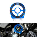 M20X1.5 Oil Filter Temp Pressure Cooler Gauge Sandwich Plate Adapter Sensor Blue