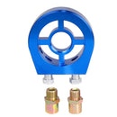 M20X1.5 Oil Filter Temp Pressure Cooler Gauge Sandwich Plate Adapter Sensor Blue