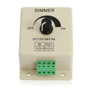 Knob Control LED Dimmer DC 12V 8A Adjustable Single Color Lamp Bulb Strip Driver