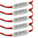 New 5Pcs Led 12V 3 Keys Dimmer Controller For Single Color 5050 3528 Light Strip