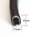 5M Car Auto Door Edge Protector U-shaped Black Rubber Seal Trim Molding JYD