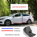 5M Car Auto Door Edge Protector U-shaped Black Rubber Seal Trim Molding JYD