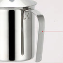 400ML Stainless Steel Milk Frother Double Froth Pump Milk Creamer Coffee Foamer