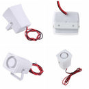 12V 110dB Mini Electronic Wired Alarm Siren Horn for Security System White