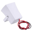 12V 110dB Mini Electronic Wired Alarm Siren Horn for Security System White