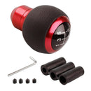 Universal Car 5 Speed Manual Gear Shift Knob Shifter Lever Stick Round Ball Red