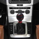 Car Leather gear Manual Stick Shifter Lever Gear Shift Knob Head Cover 5 YTC