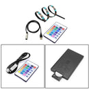 12V RGB LED Music Controller + 24 Key IR Remote Control For LED 5050 Strip qwe