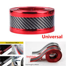 2.5M Red PVC Car Front Rear Bumper Edge Guard Strip Auto Exterior Accessories e