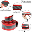 1M Red PVC Car Front Rear Bumper Edge Guard Strip Auto Exterior Accessories QZL
