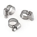 20X 3/8"-1/2" Adjustable Stainless Steel Drive Hose Clamp Fuel Line Worm Clip N