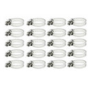 20X 3/8"-1/2" Adjustable Stainless Steel Drive Hose Clamp Fuel Line Worm Clip N
