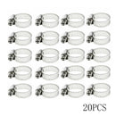 20X 3/8"-1/2" Adjustable Stainless Steel Drive Hose Clamp Fuel Line Worm Clip N