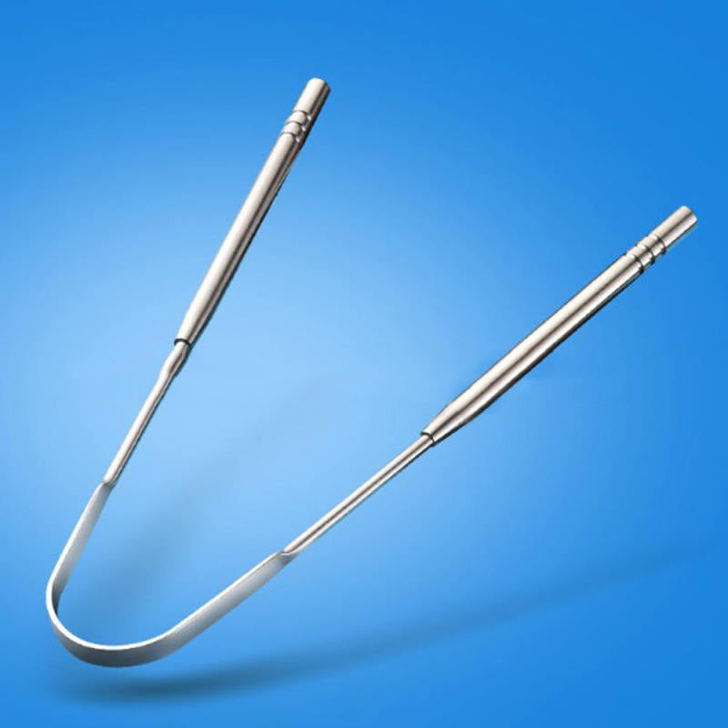 New Metal Tongue Scrapper Stainless Steel Oral Health Bad Breath Cleanin YNR
