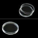 100Pcs 27mm Clear Round Coin Cases Capsules Container Holder Storage B VBJ
