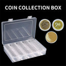 100Pcs Clear Round Coin Cases Capsules Container Holder Storage Box Pla MXR