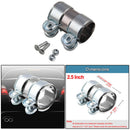 2.5 inch Car Stainless Steel Turbo Exhaust Downpipe Muffler Pipe Band GVN