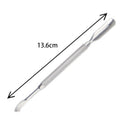 Professional Nail Art Tool Stainless Steel Cuticle Pusher Remove Dead Skin WNF