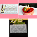 White dot triangle silicone Baking mold  For Chocolate Candy Cake Decoration