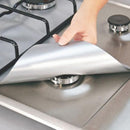 4PCS Reusable Protector Foil Gas Hob Range Stovetop Burner Liner Cover Mat Pad