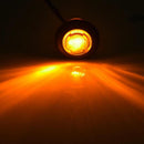 10Pc Amber Small Round Side Marker lights 3LED Button lamps lorry 12V NEW