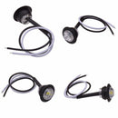 10x 12V Clear White Round Bullet Truck Trailer Side Marker LED Lights Lamps vc