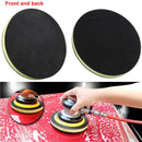 2X Clay Polish Sponge Wax Round Cleaning Pad Car Wash Bar Mud Removed Cleaner vc
