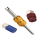 1Set R12 to R134a Conversion Adapter Kit High Low Retrofit Valves 3/8'' 7/16'' v