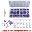 271Pcs AC A/C System O-Ring Seals Oring Air Conditioning Rapid Seal Kit Remove d