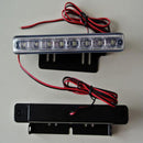 4Pcs Super Bright 8LED White Car Driving Lamp Fog 12V DRL Daytime Running Light