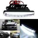 4Pcs Super Bright 8LED White Car Driving Lamp Fog 12V DRL Daytime Running Light