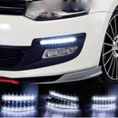 4Pcs Super Bright 8LED White Car Driving Lamp Fog 12V DRL Daytime Running Light