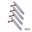 4Pcs Super Bright 8LED White Car Driving Lamp Fog 12V DRL Daytime Running Light